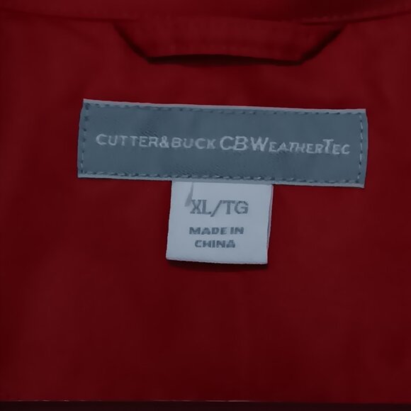 Cutter & Buck Men's "CB Weather Tec" Deep Red XL Jacket - Picture 2 of 14